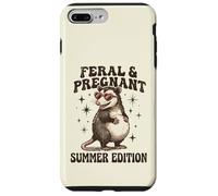 Feral Pregnant Girl Summer Funny Possum Mom Case for iPhone 7 Plus/8 Plus