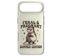 Feral Pregnant Girl Summer Funny Possum Mom Case for iPhone Air