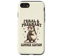 Feral Pregnant Girl Summer Funny Possum Mom Case for iPhone SE (2020) / 7/8