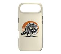 Feral Raccoon On the Prowl Fearless Animal Retro Sunset Case for iPhone Air