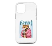 Feral Raccoon Pink Coat Sunglasses Martini Bubblegum Case for iPhone 12/12 Pro