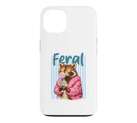 Feral Raccoon Pink Coat Sunglasses Martini Bubblegum Case for iPhone 13
