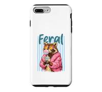 Feral Raccoon Pink Coat Sunglasses Martini Bubblegum Case for iPhone 7 Plus/8 Plus