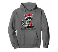 Feral Second Grader Funny Raccoon First Day of School Girls Pullover Hoodie