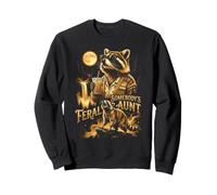 Feral Somebodys Aunt Raccoon Bootleg Howling At The Moon Sweatshirt