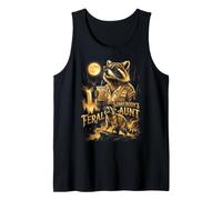Feral Somebodys Aunt Raccoon Bootleg Howling At The Moon Tank Top