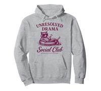 Feral Unresolved Drama Funny Girls Trip Social Club Raccoon Pullover Hoodie