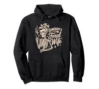 Feral Wife Skeleton Best Wife Ever World’s Best Wife Pullover Hoodie