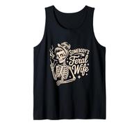Feral Wife Skeleton Best Wife Ever World’s Best Wife Tank Top