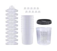 ferater 1set Sprayer Paint Tank Spraying Mixing Cup 600ml Disposable Measuring Cup Type H/O Quick Cup