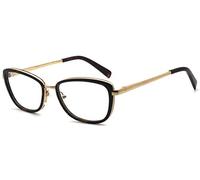 FERAVIA Women rectangular shape great vogue rich design acetate/metal fashion eyewear non-prescription