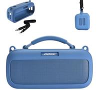 Ferbao Protective Case for Bose SoundLink Max, Silicone Case Cover with Shoulder Strap for Bose SoundLink Max (Blue)