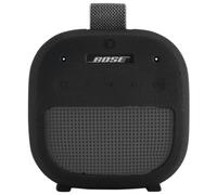 Ferbao Silicone Case Sleeve for Bose SoundLink Micro 2nd Gen,Protective Case for Bose SoundLink Micro 2,with Carabiner (Black)