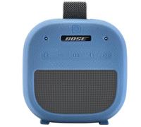Ferbao Silicone Case Sleeve for Bose SoundLink Micro 2nd Gen,Protective Case for Bose SoundLink Micro 2,with Carabiner (Blue)