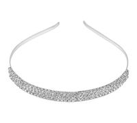 FERCAISH Crystal Tiara Headband, Rhinestone Headband, Silver Bridal Headband, Single Drainage Diamond Headband for Hair Accessories Suitable for Weddings, Dances, Everyday Life