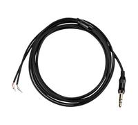 FERCAISH Headphone Audio Cable, Repair 1.5 m 2.5 mm Headset Cable, DIY 4 Pole Jack Audio Cable Headphones, Repair Replacement Cable for Microphone (Black)