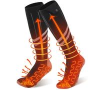 Ferdiiz Heated Socks for Men Women,Rechargeable 6000mAh Electric Socks with 4 Adjustable Full Foot Heating Foot Warmers,up to 14 Hours Suitable for Indoor and Outdoor Sports Skiing,Camping Hiking