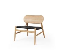 Ferdinand Armchair Oak/ Black Leather