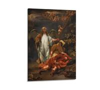 Ferdinand Bol Painter Masterpiece Poster Jacob's Ladder Picture Print Wall Art Painting Canvas Artworks Idea Room Aesthetic 12x18inch(30x45cm)
