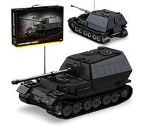 Ferdinand Heavy Tank Destroyer Building Blocks Set, 1702 PCS WWII German Assault Military Vehicle Brick Toys for Home Decor, Armored Vehicle Collectible Building Kit, Creative Gift for History Fans