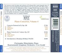 FERDINAND RIES: PIANO CONCERTOS, VOL. 4 NEW CD