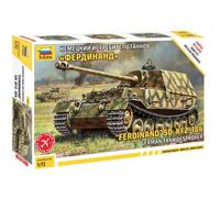 Ferdinand Sd.kfz.184 Tank Plastic Kit 1:72 Model ZVEZDA