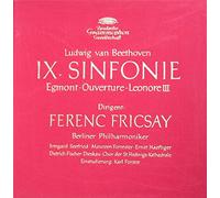 Ferenc Fricsay & Berliner Philharmoniker - Beethoven: IX. Sinfonie / Ouvertüren aus EGMONT op. 84 & LEONORE III [Vinyl Schallplatte] [2 LP Box-Set]