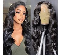 Fereowth 13x4 Lace Front Wigs Human Hair Body Wave Wig,22 Inch Pre Plucked 180% Density Body Wave Transparent Lace Front Wigs,100% Brazilian Human Hair Glueless Wigs for Women Natural HairLine
