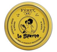 Feret Le Baume Multi-Purpose Balm - Rose Poudré - Deeply Hydrating Moisturizer for Dry Cracked Skin, Lips & Cuticles - Natural Lip Balm with Shea Butter & Honey - Made in France - 50ml/1.7 Ounce