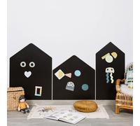 FERFLEX - magnetic board for children - My City - wall decoration with repositionable adhesive magnetic strip - sold with a set of geometric shapes -163 x 81 cm