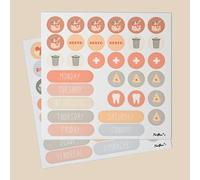 FERFLEX - Set of magnets - My organization of everyday life at home - Can be placed on all magnetic surfaces - 66 magnets