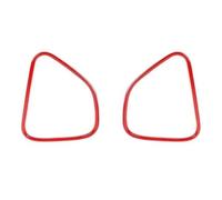 FERFXN Car Decoration Interior Car Front Door Stereo Speaker Audio Sound Decoration Cover Accessories For Chrysler 300C 2011 Up(Red)