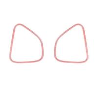 FERFXN Car Decoration Interior Car Front Door Stereo Speaker Audio Sound Decoration Cover Accessories For Dodge For Charger 2011 Up(Pink)