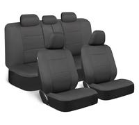 FERFXN Car Seat Covers Full Set For Nissan For Versa Full Set Universal Leather Car Seat Covers Interior Accessories Covers Car Seat(Black)