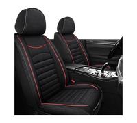 FERFXN Seat Covers Full Set For BMW E60 F30 Serie 1 E87 E46 E30 X3 E83 F25 E92 E91 Universal Car Seat Covers Covers Seat(Front Seats-Black)