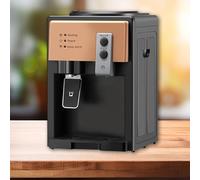 FERFXN Water Cooler, Cooler Water Dispenser, compact countertop bottled water dispenser, Ideal for home and small business use, Easy to set up, mains plug socket required 24 * 24 * 37CM Gold