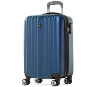 FERGÉ Luggage Set 3 piece Hard Shell Travel Trolley Toulouse Suitcase Set 4 Twin Spinner Wheels Blue