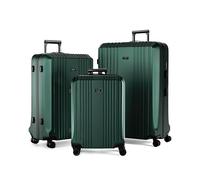 Fergé Suitcase Set 3 PCS Hard Shell with TSA Number Lock Cannes Travel Suitcase Trolley Set (Hand Luggage, L, XL) 3-Piece Set Hard Shell Rolling Suitcase 4 Smooth Wheels Robust Polycarbonate Case