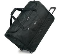 FERGÉ XL Large Travel Bag with Wheels Expandable and Shoe Compartment - Trolley with Tie Down Straps Soft Luggage Travel Bag Weekender Paris