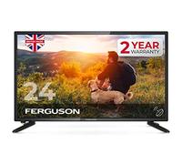 Ferguson F2420S 24 inch HD Ready LED Digital TV with Built-in Freeview T2 HD & Satellite Tuner and Freeview T2 HD, Black