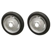 FERGUSON GREY FERGIE TRACTOR FRONT WHEEL RIM AND TYRE PAIR X2 4.00 X 19 inch