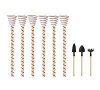 Feriany Electroculture Plant Stakes 12 Inch Electroculture Copper Rods Probes 10Pcs Long Copper Wire Garden Tools Copper Stakes