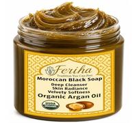 FERIHA - Premium Moroccan Black Soap with Organic Argan Oil, 100% Authentic, Beldi Craft Soap, Origin Cr