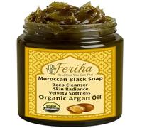 FERIHA - Premium Moroccan Black Soap with Organic Argan Oil, 100% Authentic, Beldi Craft Soap, Origin Cr