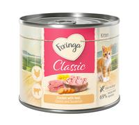 Feringa Classic Meat Menu Kitten Saver Pack 24 x 200g - Chicken & Veal with Carrots & Dandelion