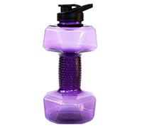 Feriuzymix Fitness Dumbbells Weight Strong Water Drinks Bottle 1500ml Purple