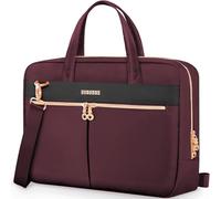 Ferkurn Laptop Bag Case for Women Men Briefcase Messenger Computer Bag with Shoulder Compatible with Macbook Pro/Air, HP Pavilion, XPS, Ideapad, ASUS, Acer, Samsung, Wine Red, 14 Inch