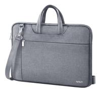 Ferkurn Laptop Bag Case for Women Men, Laptop Sleeve Computer Bag Briefcase with Shoulder Compatible with Macbook Pro/Air, HP Chromebook, XPS, ASUS, Acer, Samsung, Grey, 14 Inch