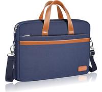Ferkurn Laptop Bag Case Messenger Computer Bag for Women Men Briefcase with Shoulder Compatible with Macbook Pro/Air, HP Pavilion, XPS Latitude, ASUS, Acer, Samsung, Blue, 17 17.3 Inch