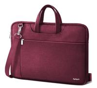 Ferkurn Laptop Case Bag Women Men Computer Sleeve with Shoulder Compatible with HP/Inspiron/Thinkpad/Vivobook/MSI/Surface, 17.3 inch, Red